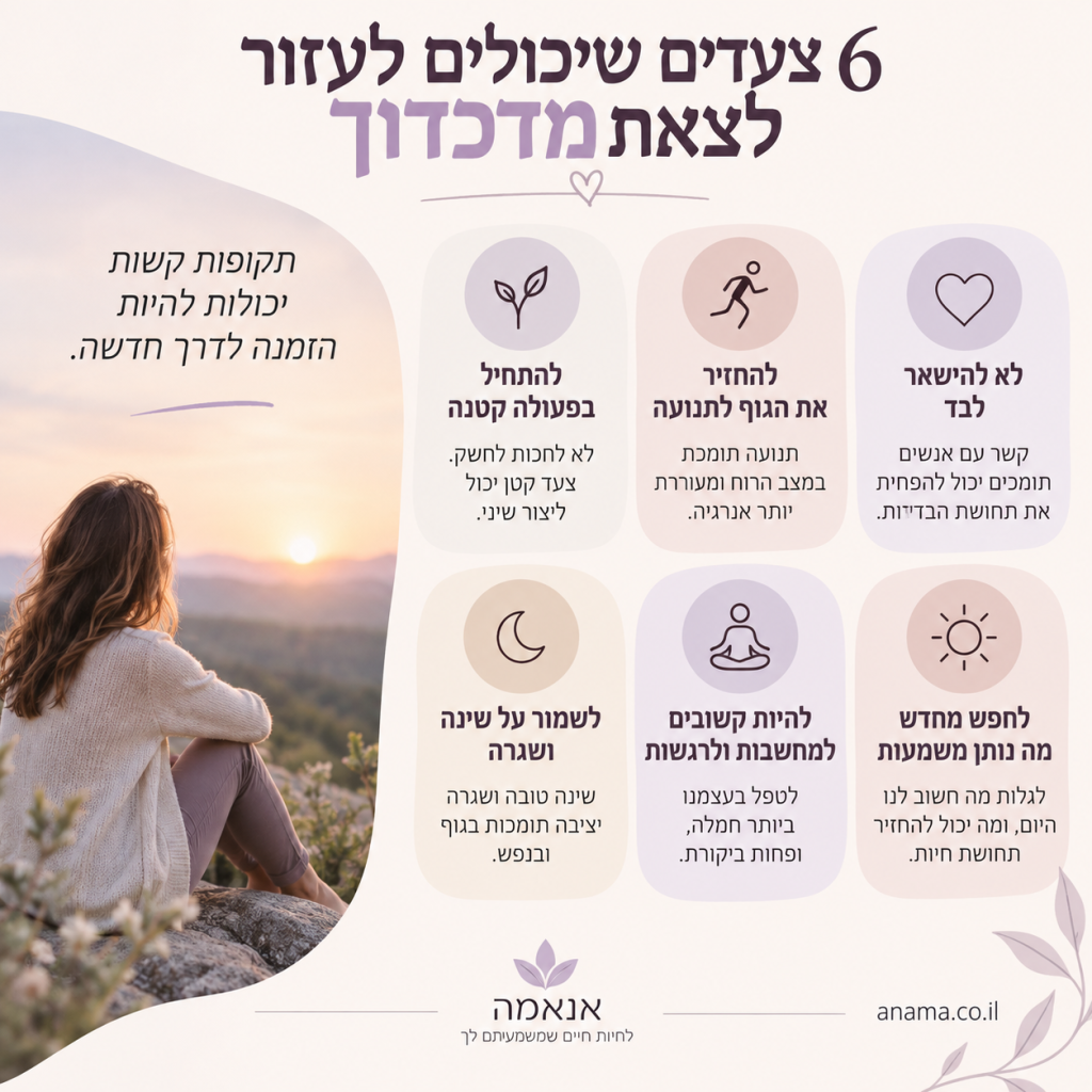 איך מתמודדים עם דיכאון