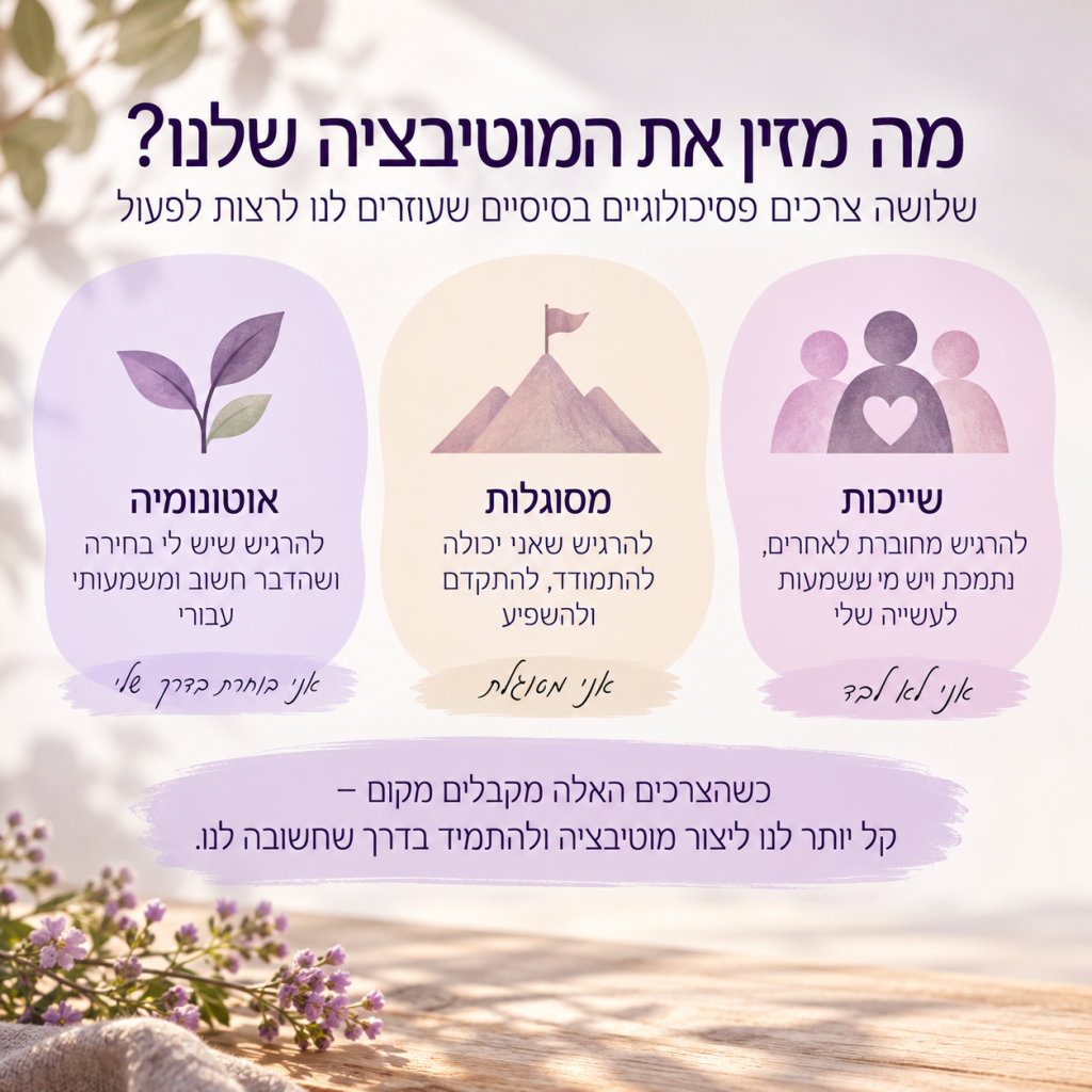 מוטיבציה מה מזין אותה