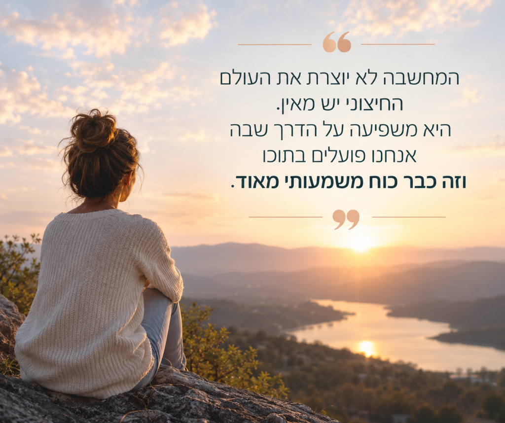 מחשבה יוצרת מציאות איך ליצור מציאות