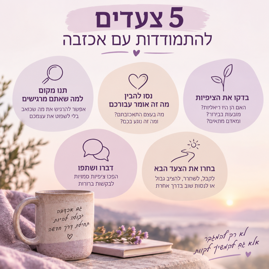 התמודדות עם אכזבה