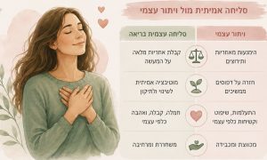 כוחה של סליחה עצמית מול וויתור עצמי