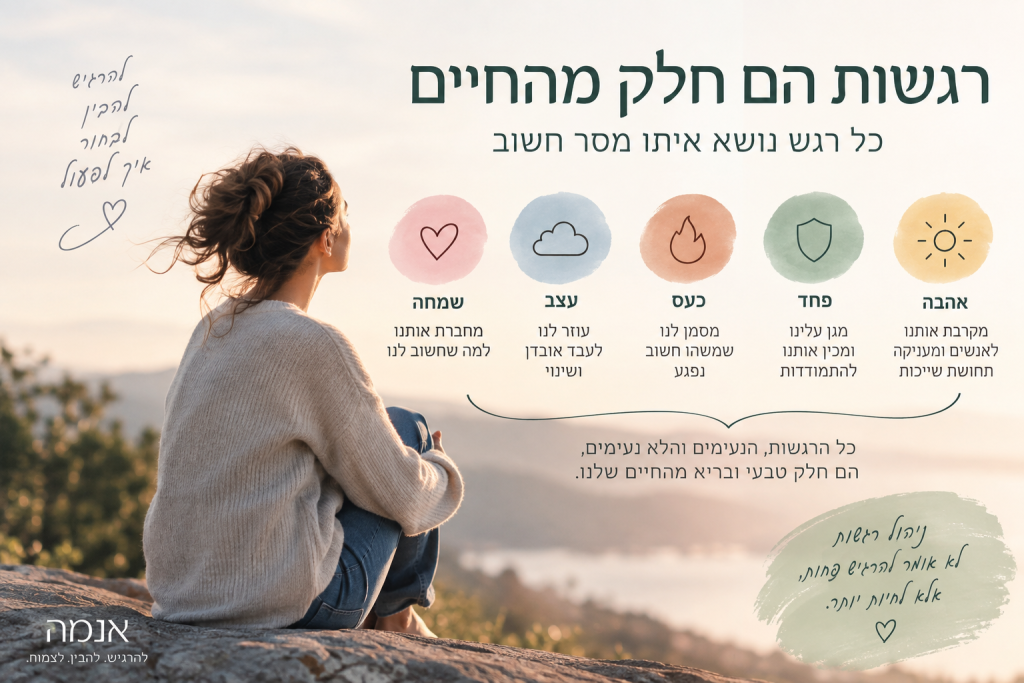 מנעד רגשות והחשיבות שלהם
